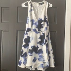 Floral print, A line dress